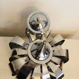 Vintage space age pendant lamp France 90