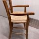 Wooden children's high chair and mulched seat