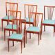 Serie de 6 chaises vintages 1950