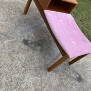 Banc téléphonique en teck du milieu du siècle, années 1960