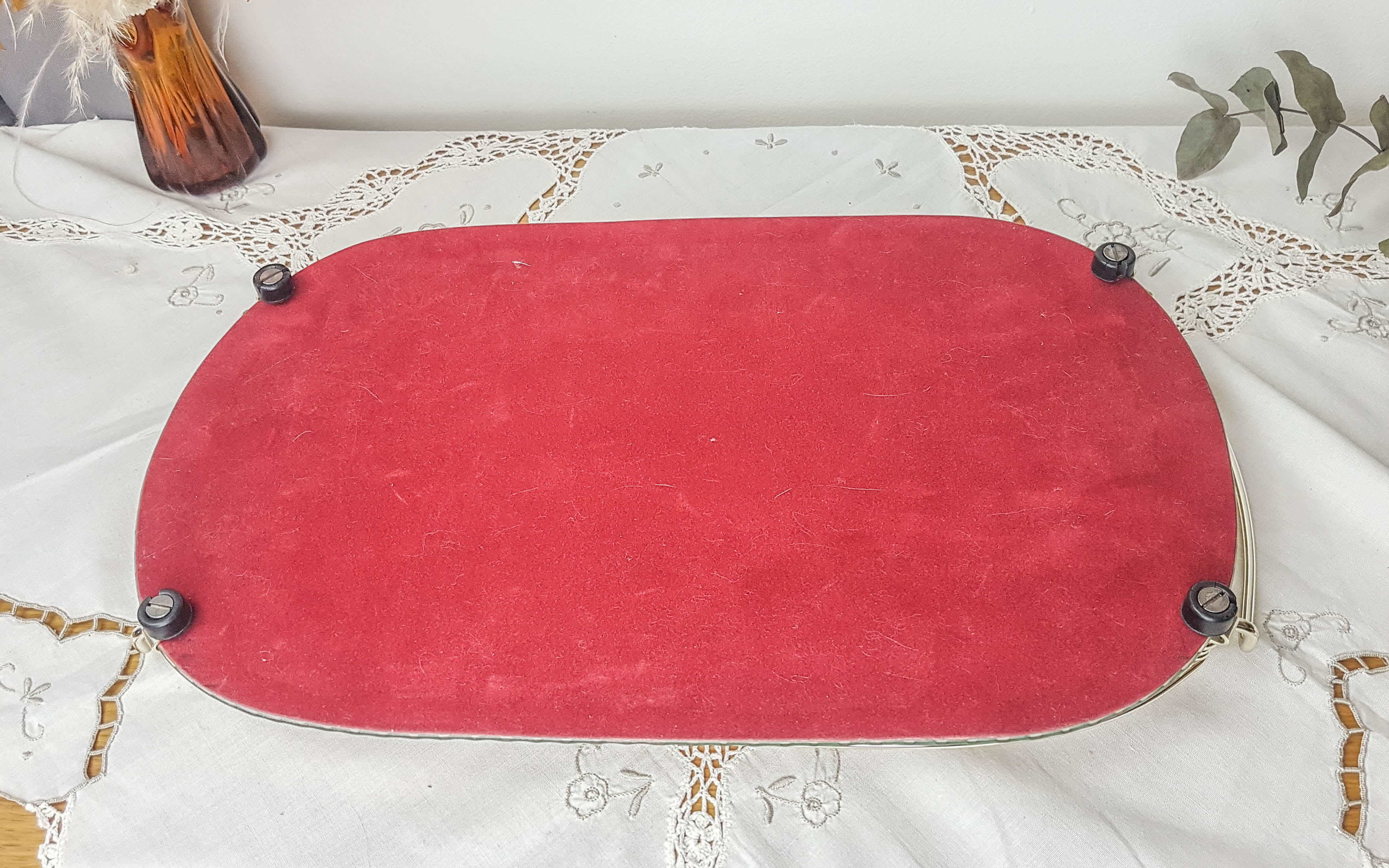 Vintage mirror tray