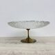 Mid-century design centrepiece crystal and brass bowl, 1960s