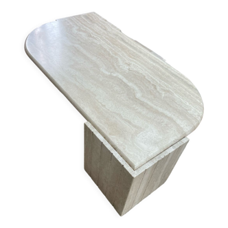 Travertine coffee table