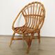 Rattan shell armchair for vintage children