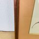 Portrait painting of woman drawing 70s