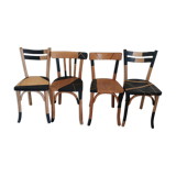 Ensemble chaises bistrot dépareillées