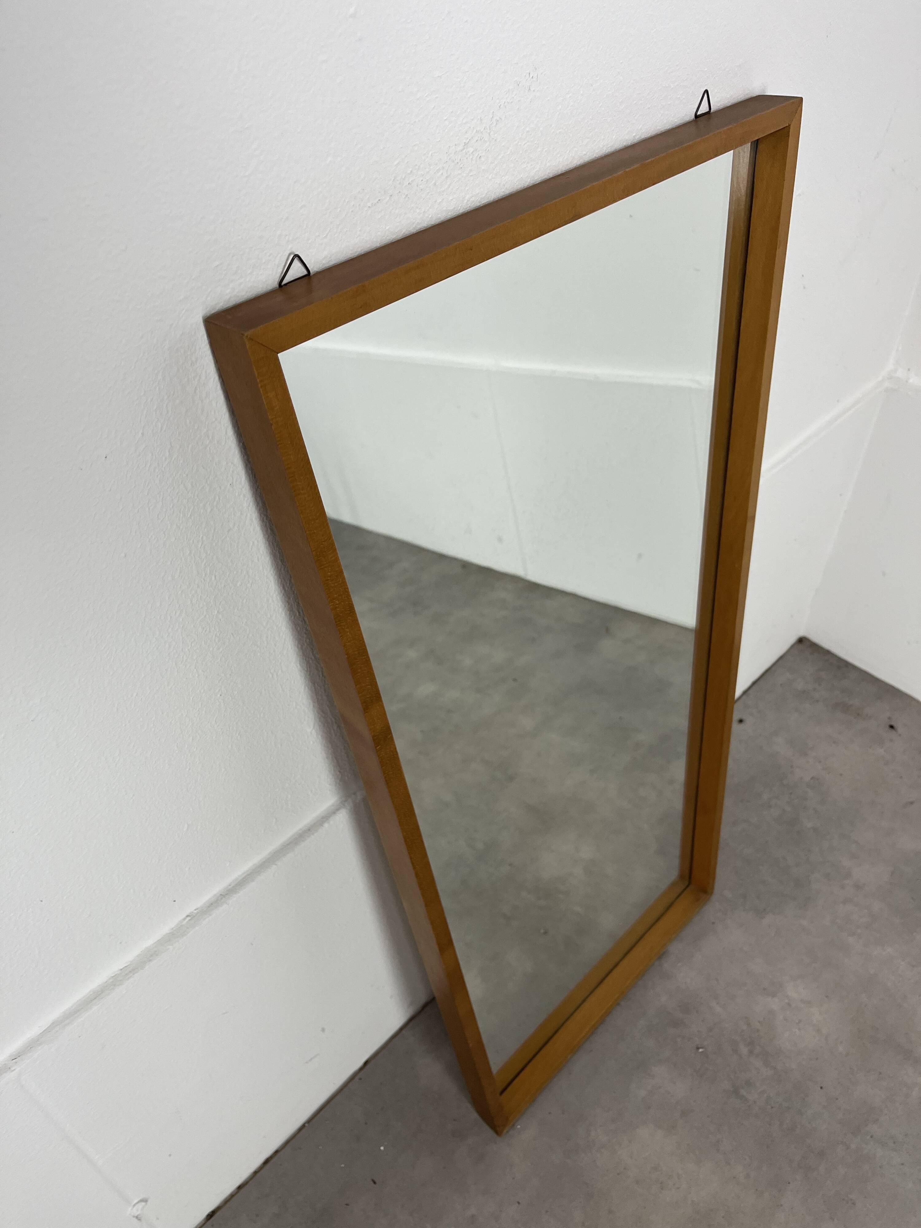 60s trapezoid mirror Scandinavian style 82 x 45 cm