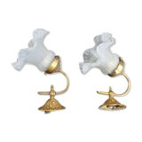 Wall sconces vintage tulips