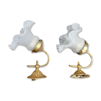 Wall sconces vintage tulips