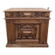 Coffre de rangement en noyer massif style Renaissance
