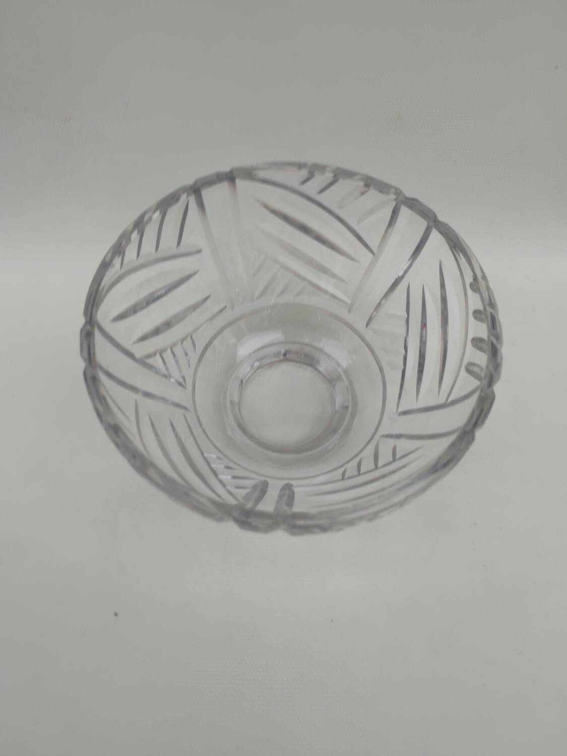 Daum Nancy crystal cup, cross of Lorraine.