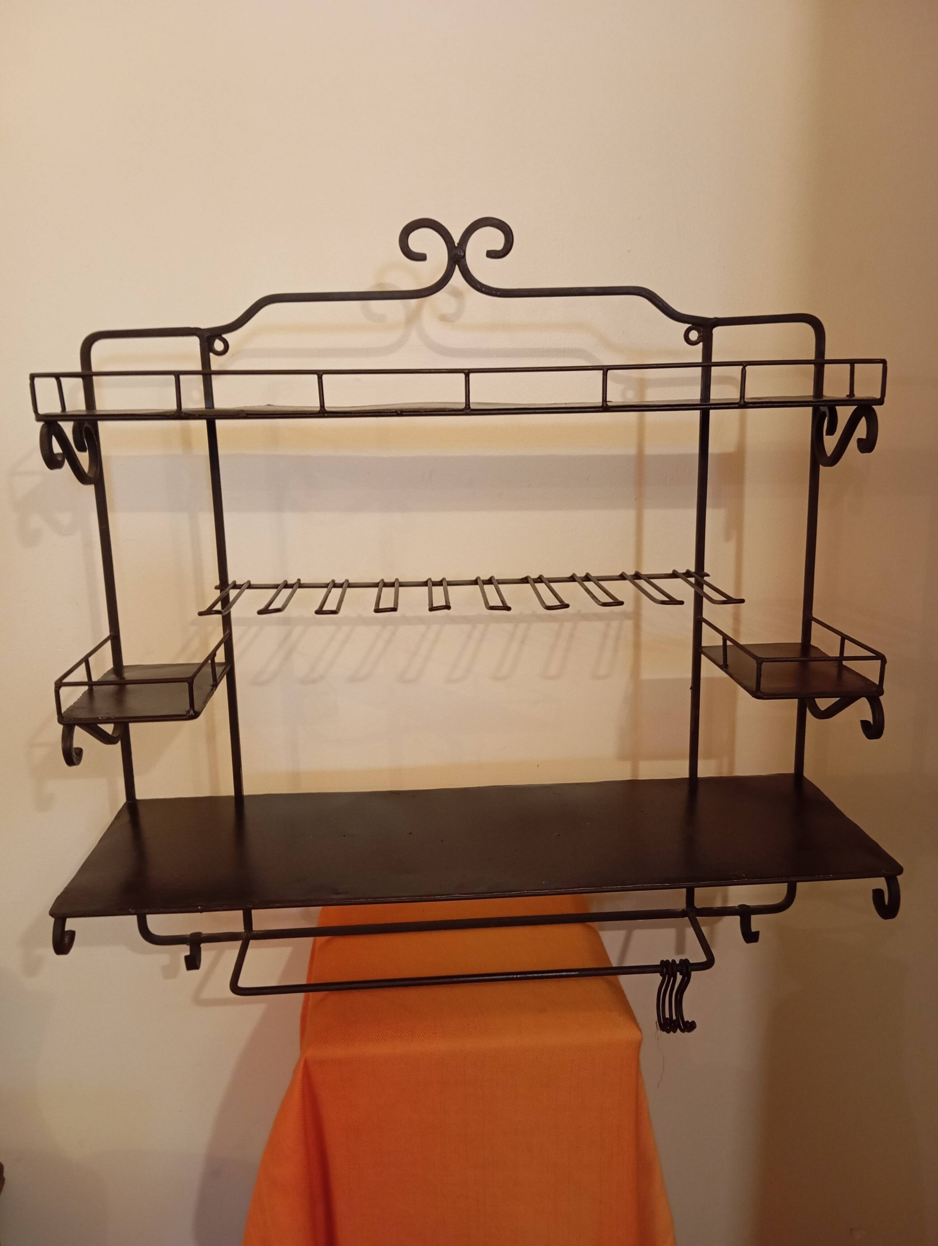Metal hanging shelf for kitchen