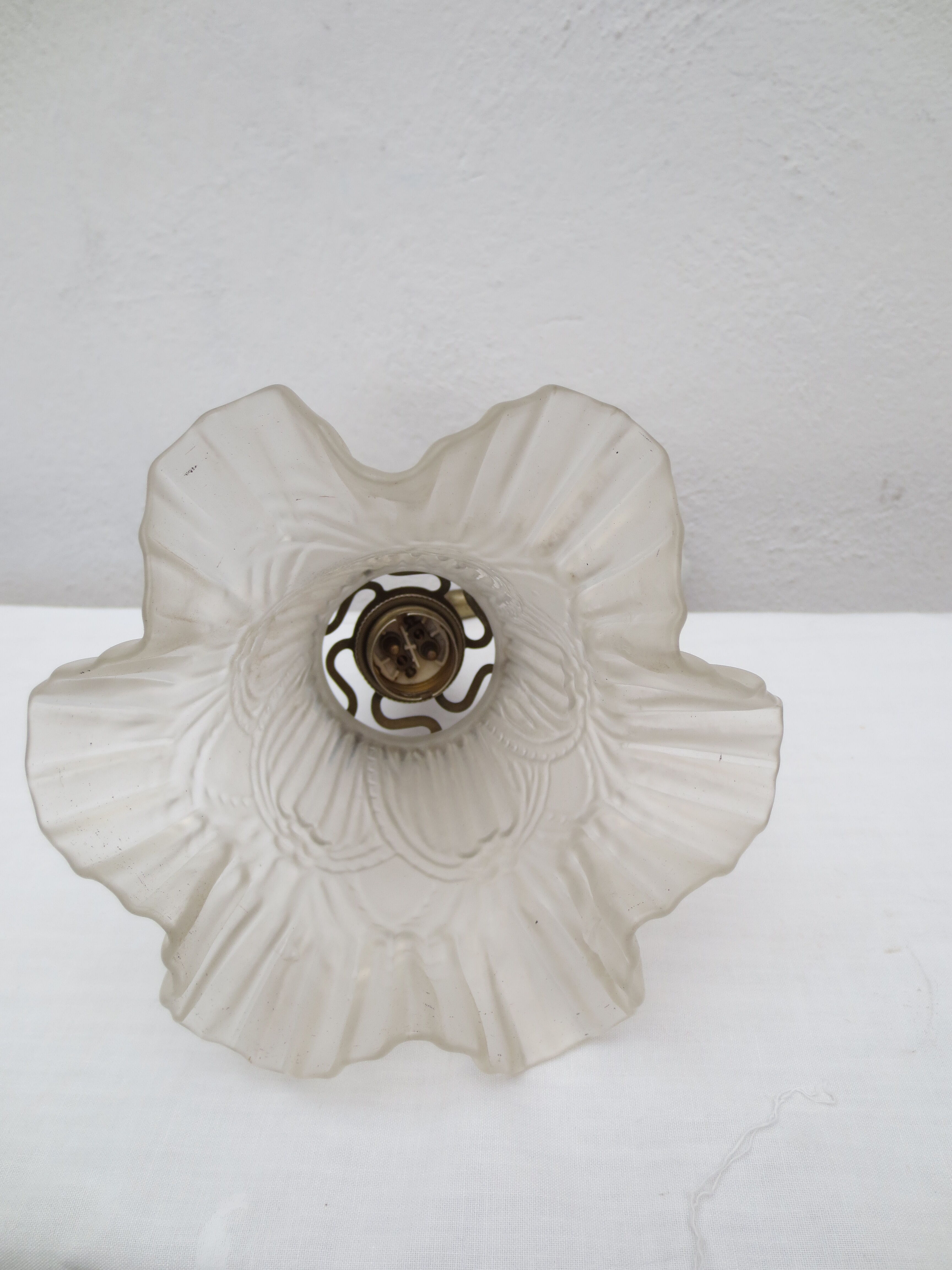 Gooseneck wall light with tulip