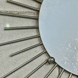 Vintage 1960s Sun Mirror in Gold Metal 73 x 58 cm