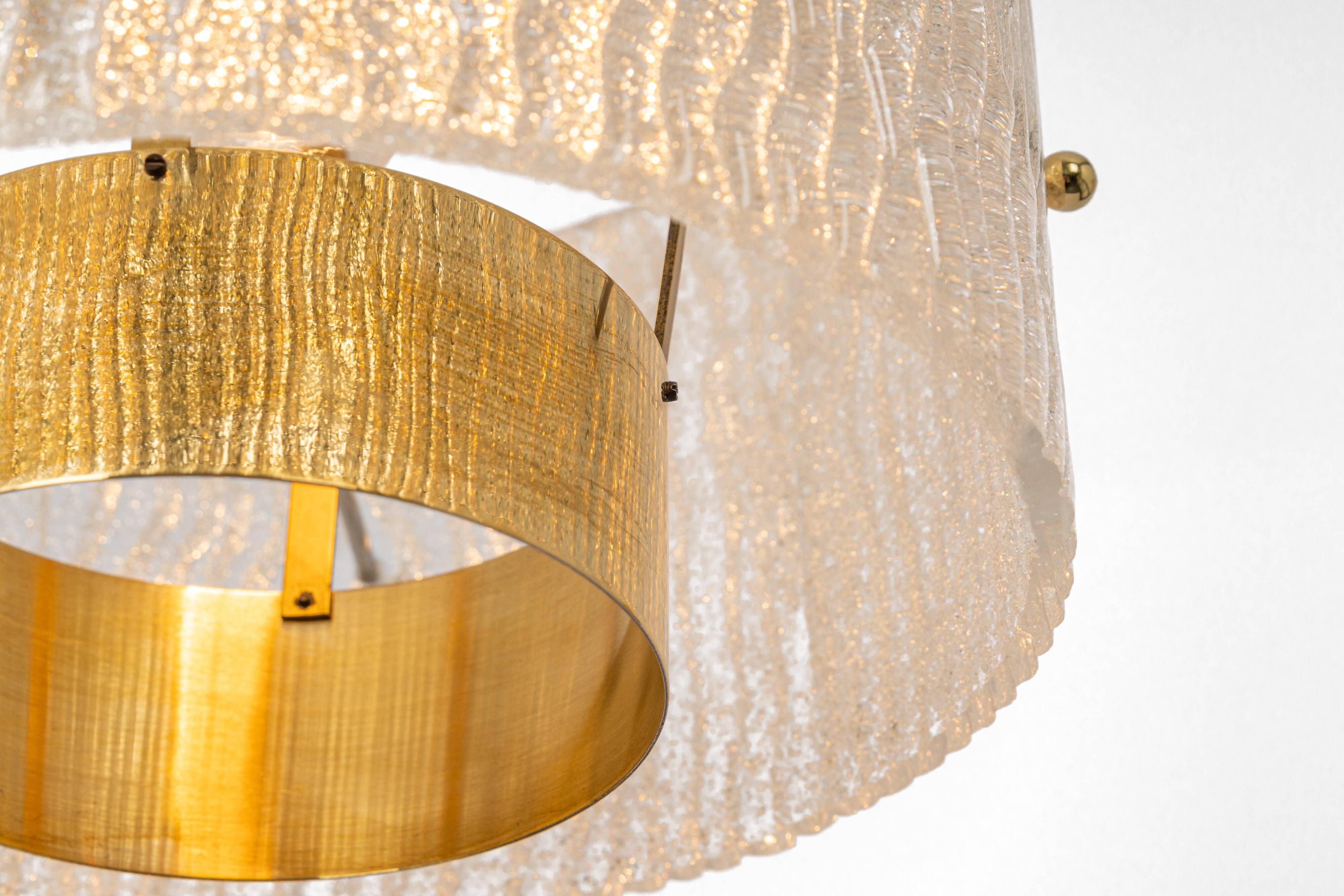 Large Murano hanging lamp by Hillebrand, 1970s