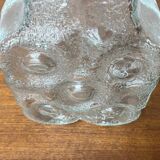 Vintage German glass vase model on the rocks by Lars Hellsten for Walther Glas, 1970s.