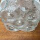 Vase vintage allemand en verre modèle sur les rochers par Lars Hellsten pour Walther Glas, années 1970