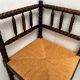 Corner chair wood turned vintage years 50-60