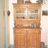 Antique 2-part pine sideboard