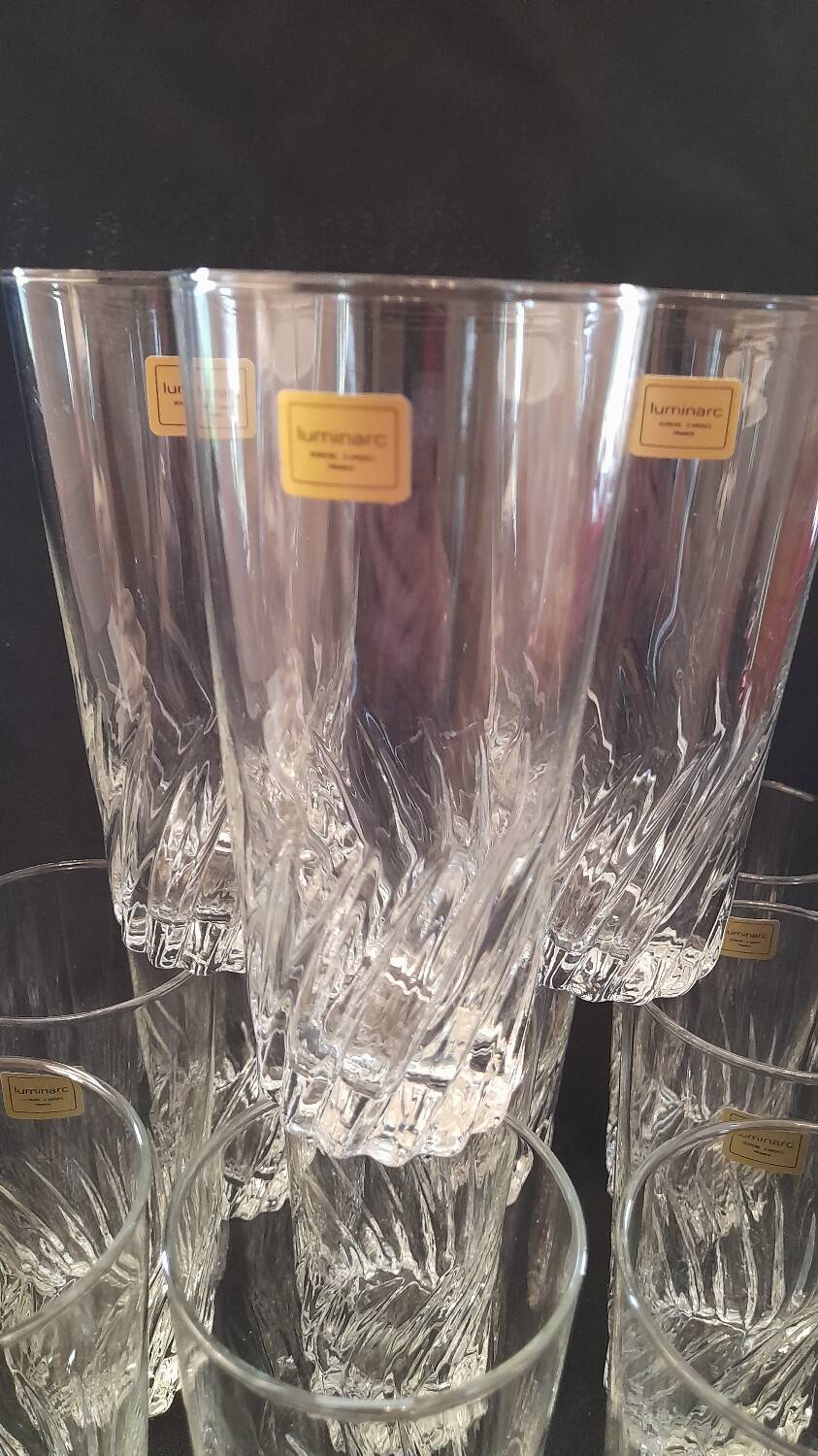 Set of 12 Luminarc Flamenco 33 crystal glasses