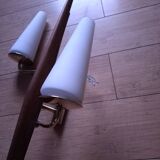 60's teak wall light from Maison Lunel