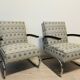 Pair of Mücke-Melder Fn24 bauhaus tubular steel chairs