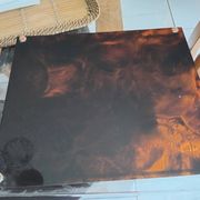 Vintage maison mercier tray in tortoiseshell lucite