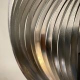 Vintage French Sculptural Table Lamp in Aluminium by Henri Mathieu, 1970s