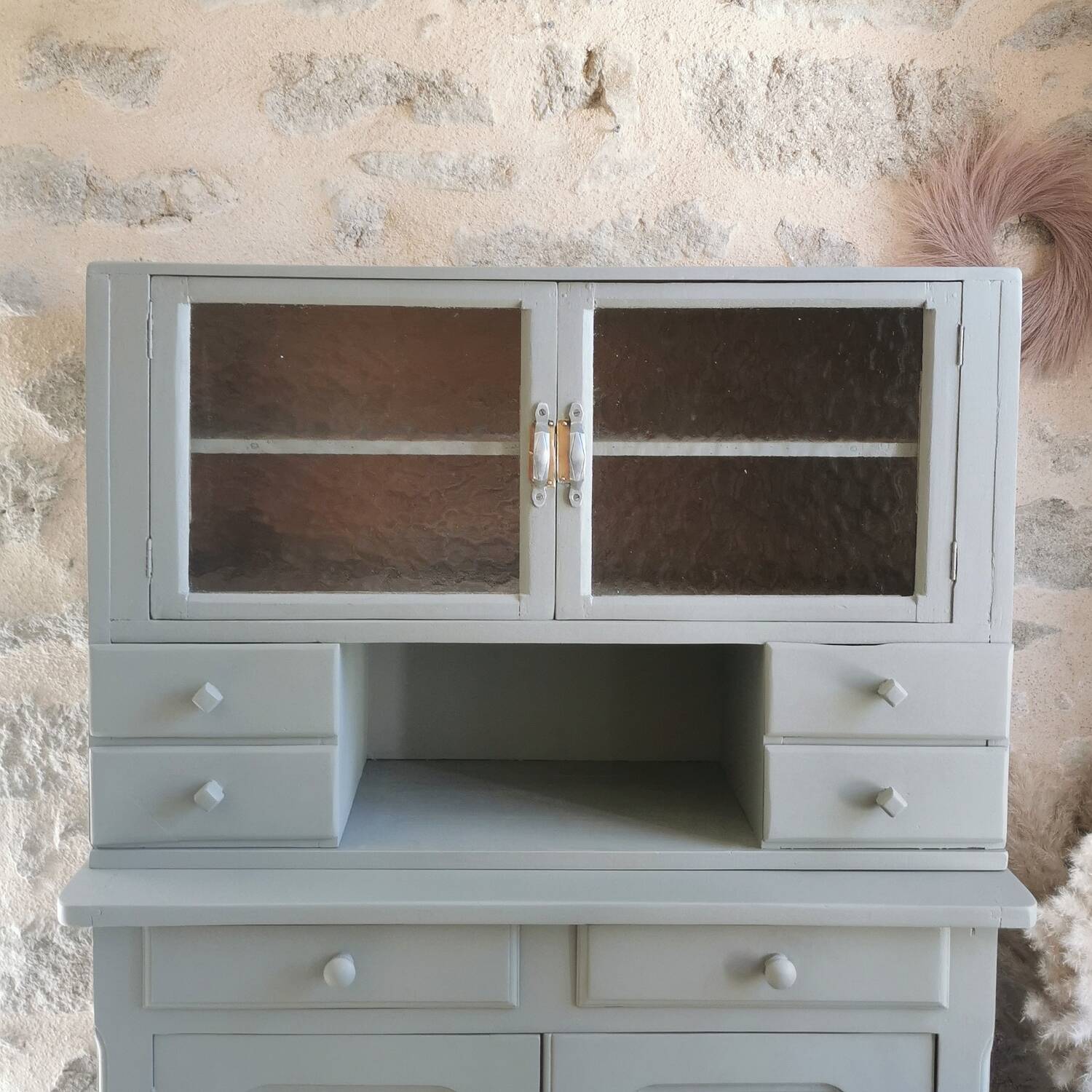Vintage shelf, high Parisian sideboard