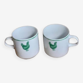 Duo of breakfast cups Guy Degrenne