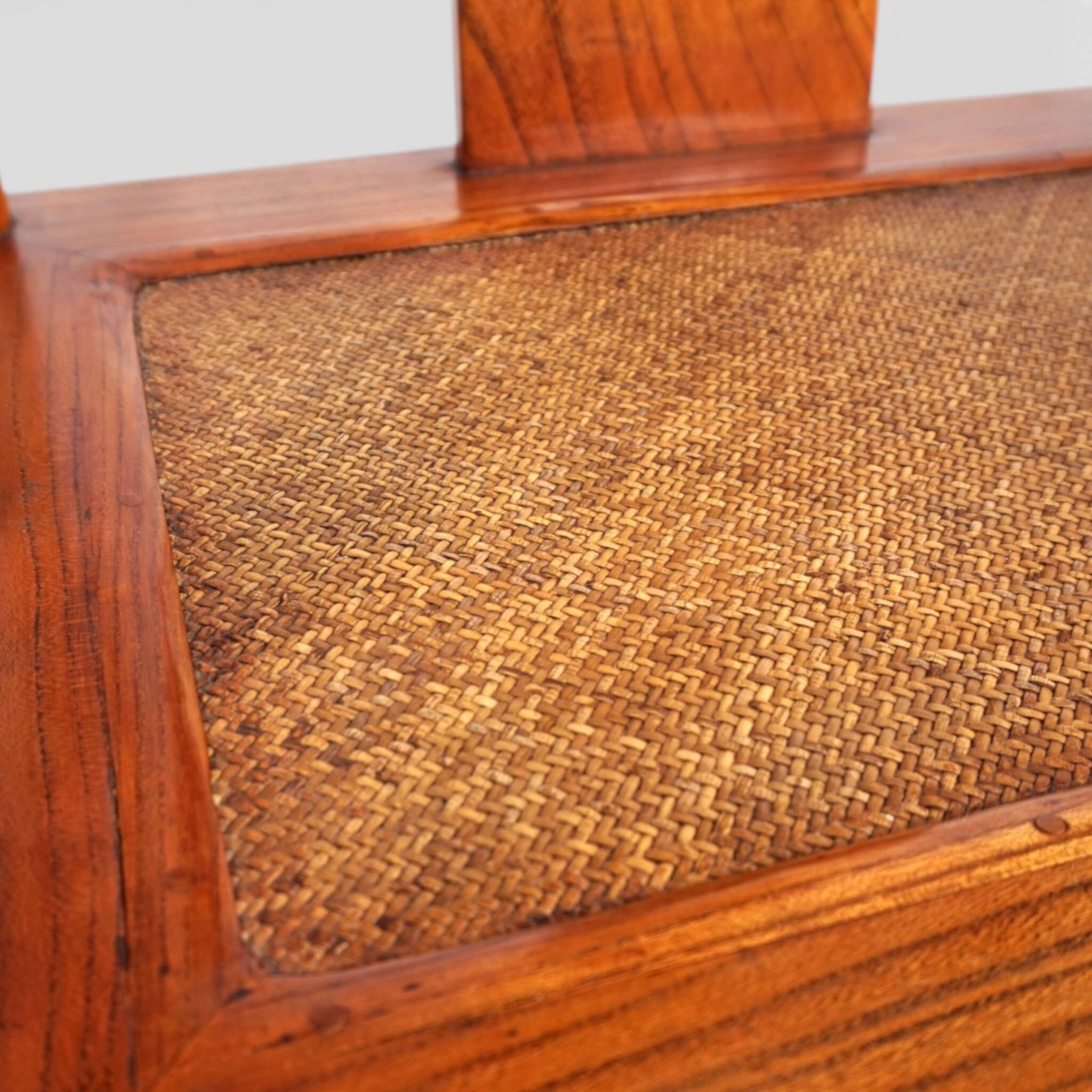 Set of 2 Chinese high-backed armchairs in the style of the Ming Dynasty, 19