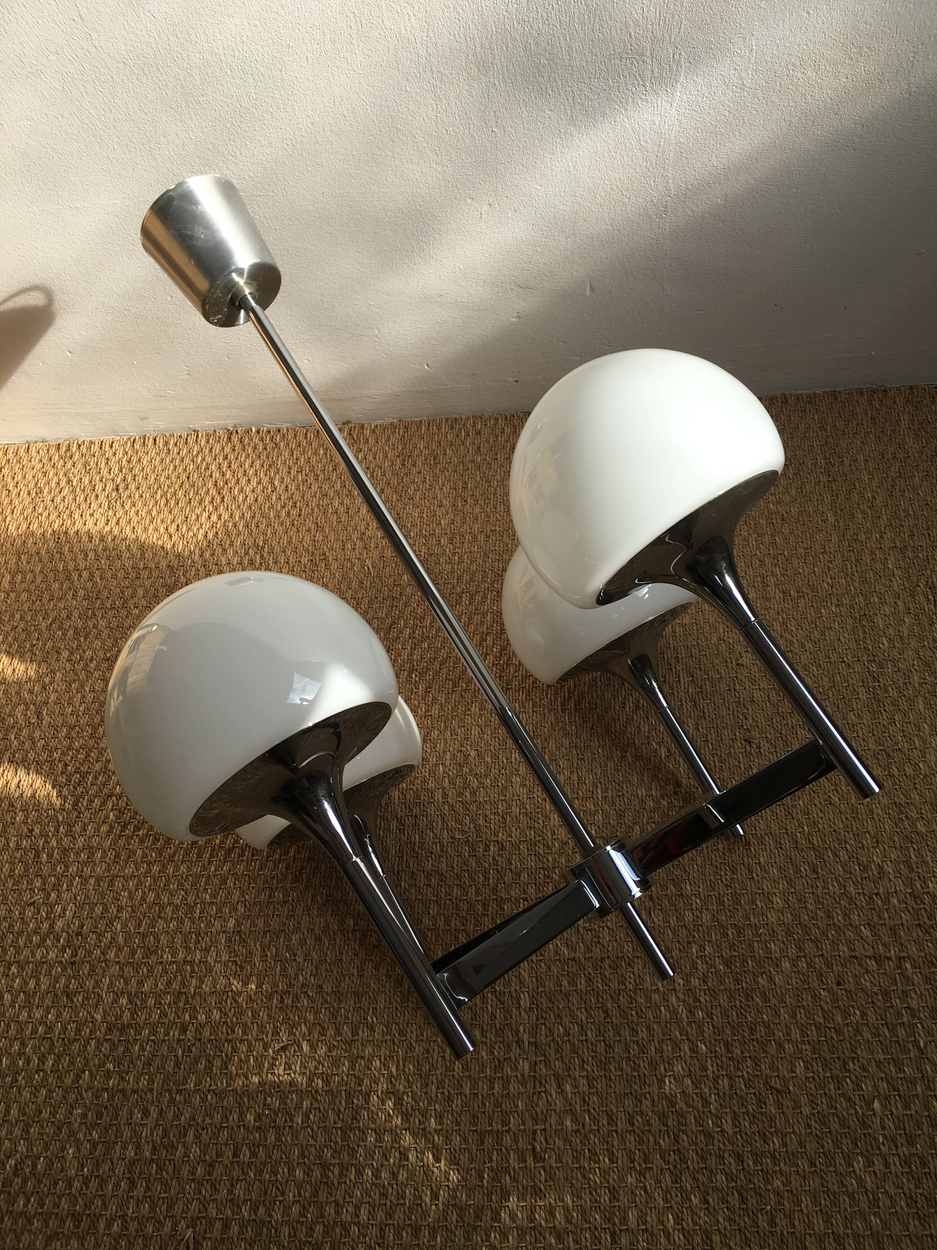 Gloss chrome and opaline 4 arm years 70/80