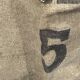 Old la poste france postal bag n°5 in burlap 60 x 90cm