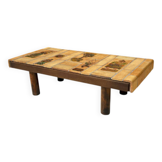 Table basse en céramique signée Roger CAPRON
