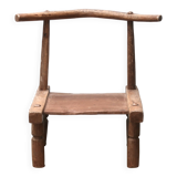 Antique African Baoulé wooden chair, early 20th century