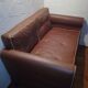 2-seater vintage fawn skai