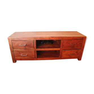 Solid wood tv unit