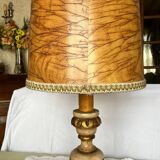Lampe à poser bois vintage