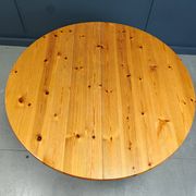 Rainer Daumiller style pine wood dining table, 1970s