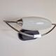 Vintage Bolero Wall Lamp in White Glass by Dieter Sieger for Peill & Putzler, Germany, 1970s