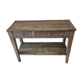 Old wood console