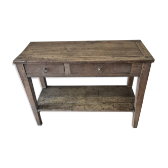 Old wood console