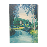 Oil landscape on canvas
