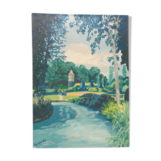 Oil landscape on canvas