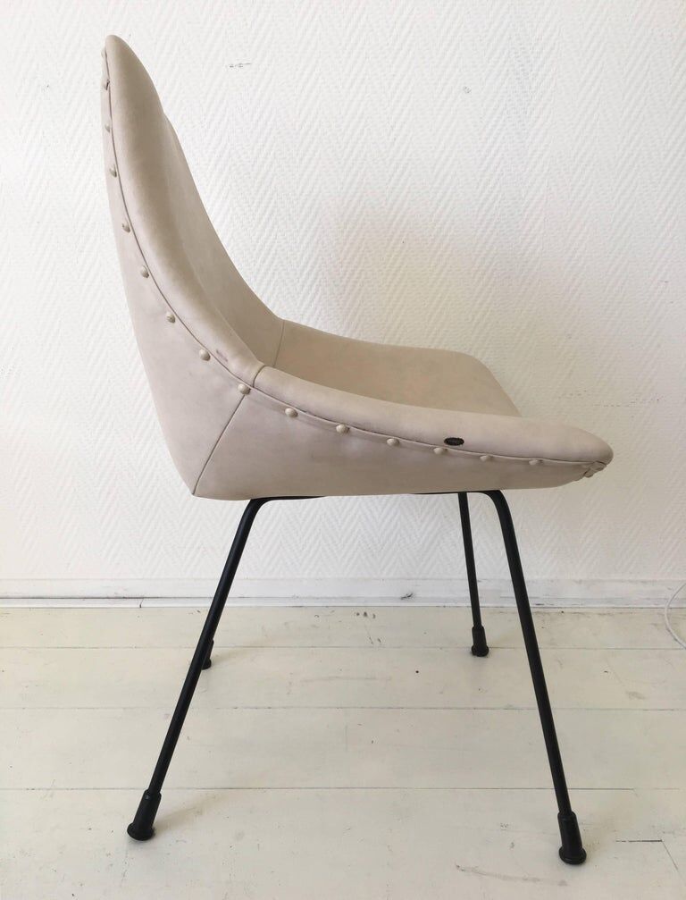 Zakonom zasticeno chair, white leatherette, 1960s