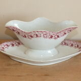 Gravy boat en Terre de Fer Saint Amand and Hamage service Murier