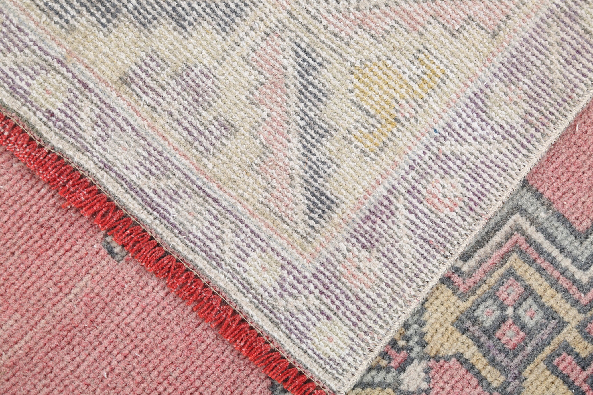 Dusty Pink Wool Turkish Rug