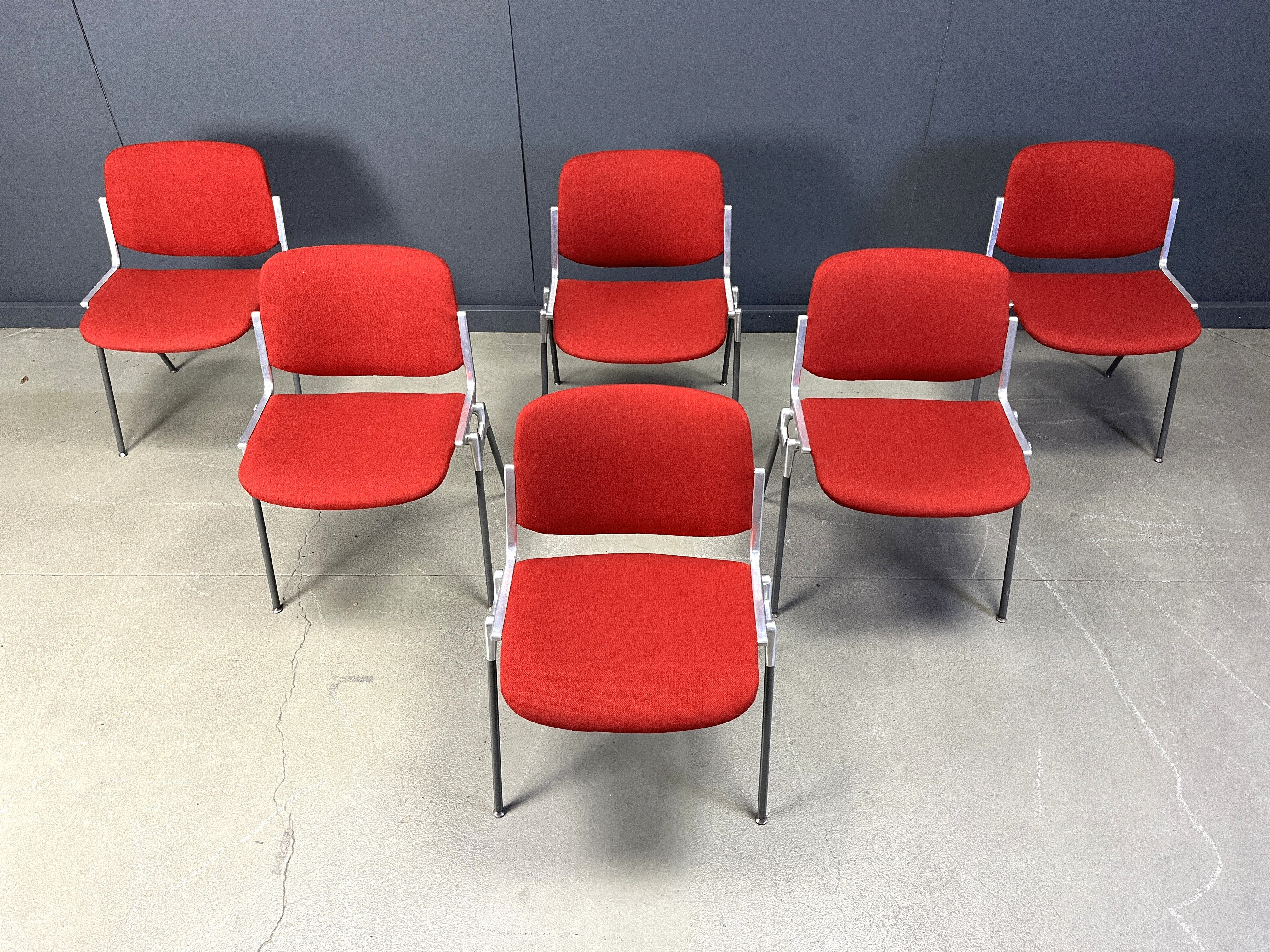 Vintage DSC 106 side chairs by Giancarlo Piretti for Castelli, 1970s