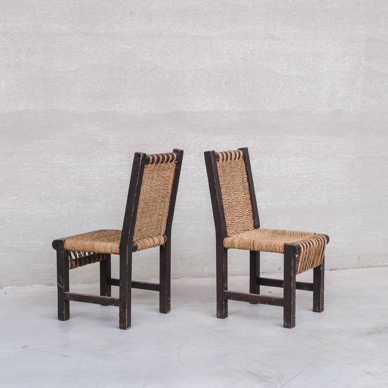 Set of Six Art Deco French Dining Chairs attr. to Francis Jourdain