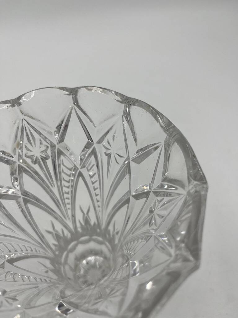 Cut crystal vase
